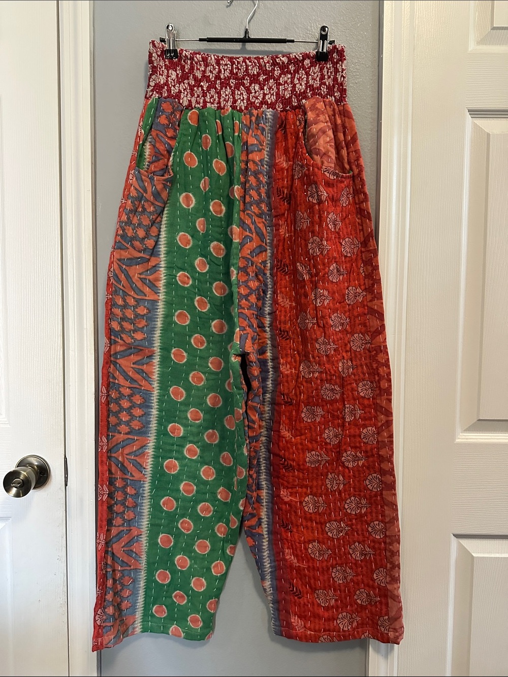 NWOT She’s 1 oak Kantha Drop Crotch Wide Leg Pants